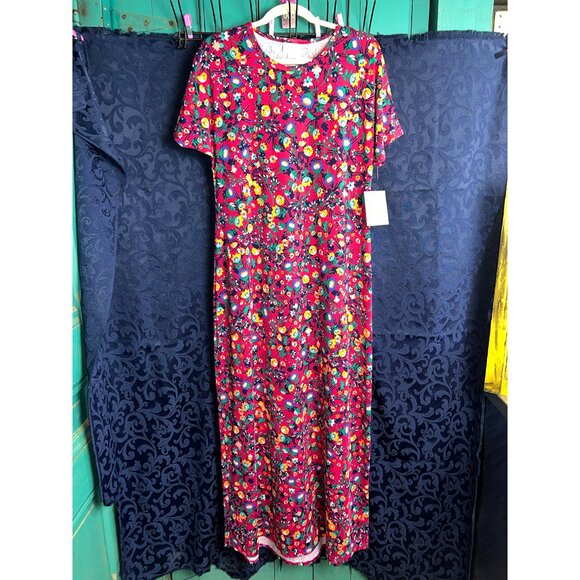 LuLaRoe Maria Maxi Dress L - Picture 5 of 5